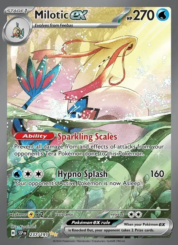 Milotic ex #237 Surging Sparks PSA 10