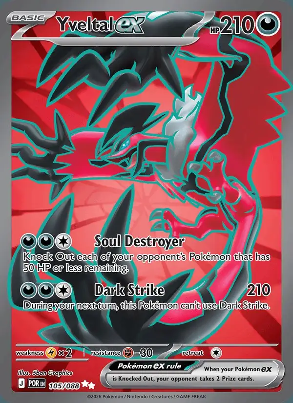 Yveltal ex #105 Perfect Order PSA 10